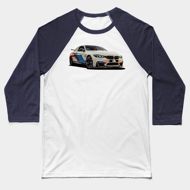 BMW M4 by Gas Autos Baseball T-Shirt by GasAut0s